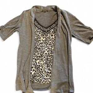 HeartSoul Charcoal Gray Top